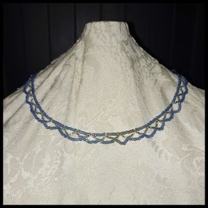 Dainty Lacey Style Beaded Necklace